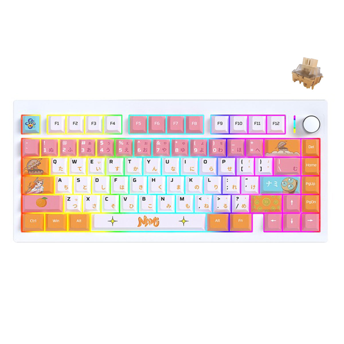 Fantech x One Piece MK921 Maxfit8 Tri-Mode Hot-Swappable Wireless Mechanical Keyboard
