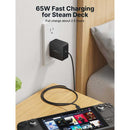 JSAUX 65W USB-C Foldable Charger (Black) (CH6504)
