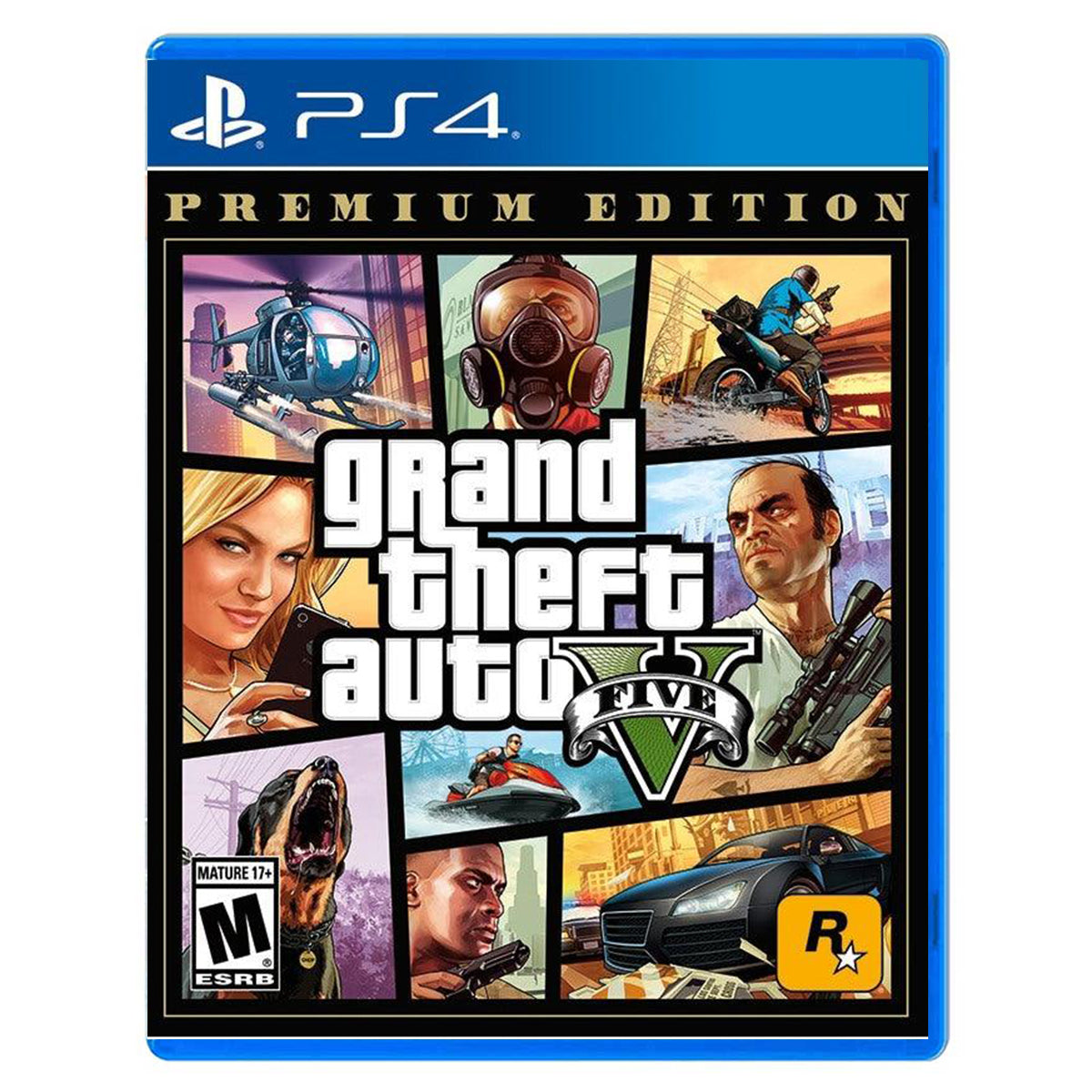 DATABLITZ ECOMMERCE PS4 GTA V PREMIUM ONLINE EDITION ALL