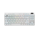 Logitech G Pro X TKL Lightspeed Gaming Keyboard (GX Brown Tactile) (White, Black, Magenta)