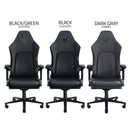 Razer Iskur V2 Gaming Chair With Built-In Lumbar Support (Leather - Black/Green, Leather - Black, Fabric  - Dark Gray)