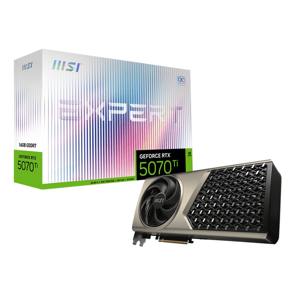 MSI GeForce RTX 5070 Ti 16GB Expert OC GDDR7 Graphics Card