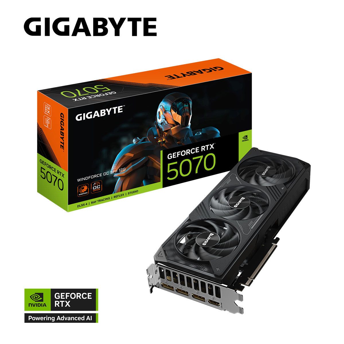 Gigabyte Geforce RTX 5070 Windforce SFF 12GB Graphics Card