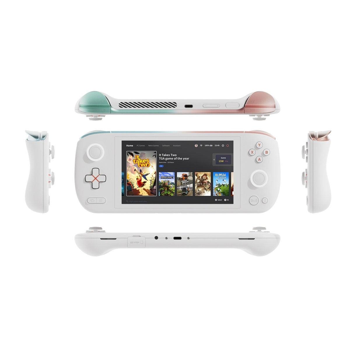Ayaneo Air AMD Ryzen 5 5560U 16GB RAM 512GB SSD Amoled Handheld PC Gaming Console (Aurora White) + Ayaneo Air HD Tempered Film + Ayaneo Air Titan Small Storage Bag (Black) - DataBlitz