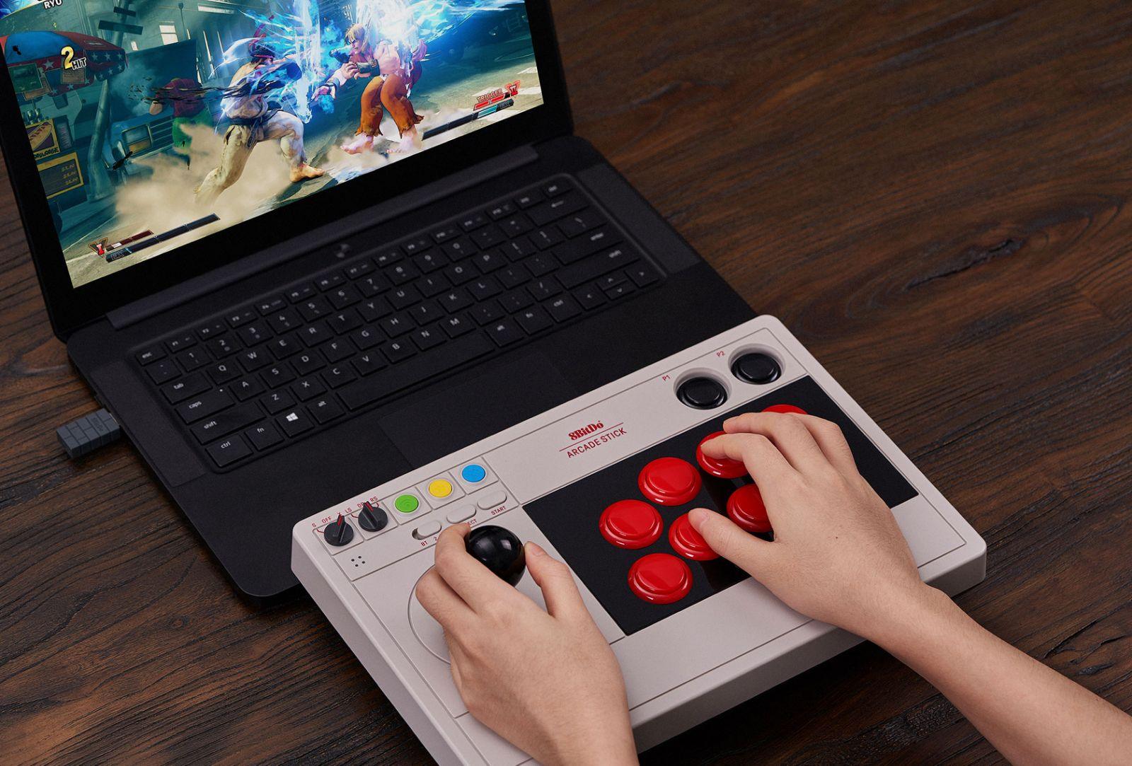 8BITDO ARCADE STICK FOR SWITCH/WINDOWS/STEAM/RASPBERRY PI - DataBlitz