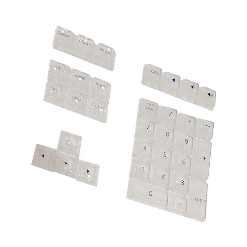 AKKO Clear Full Transparent Keycaps Set ASA 155 Keys Purple Character - DataBlitz