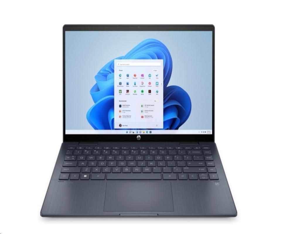 HP Pavilion X360 14-EK0039TU 2-IN-1 Laptop (Space Blue) | 14" FHD | i7-1255U|16 GB DDR4 | 512 GB SSD | Intel® Iris® Xᵉ | Windows 11 | MS Office Home & Student 2021 | HP Prelude 15.6” Topload Bag - DataBlitz