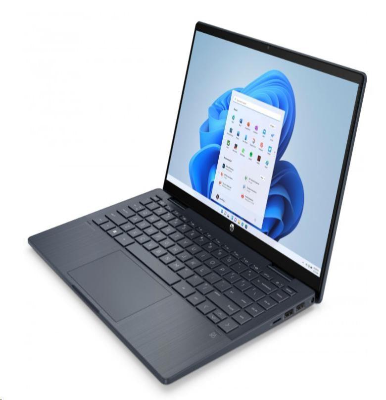 HP Pavilion X360 14-EK0039TU 2-IN-1 Laptop (Space Blue) | 14" FHD | i7-1255U|16 GB DDR4 | 512 GB SSD | Intel® Iris® Xᵉ | Windows 11 | MS Office Home & Student 2021 | HP Prelude 15.6” Topload Bag - DataBlitz