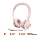 Logitech H390 USB Computer Headset (Rose) - DataBlitz