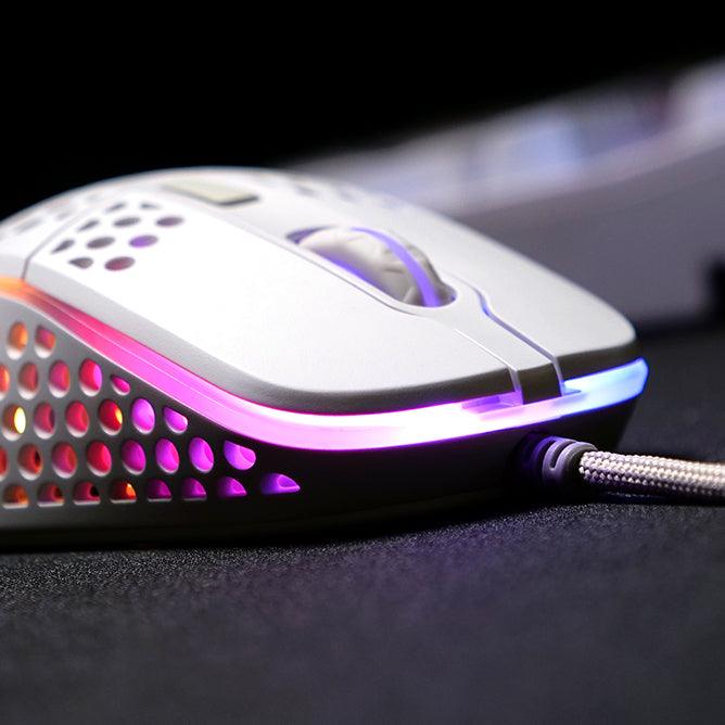 XTRFY M4 RGB Ultra Light Gaming Mouse (White) - DataBlitz