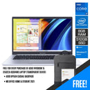 Asus Vivobook 15 X1502ZA-BQ184WS  Laptop (Transparent Silver) | 15.6" FHD | i7-1260P | 8GB RAM | 512GB SSD | Intel UHD Graphics | Windows 11 Home | MS Office H&S 2021 | Asus BP1504 Casual Backpack - DataBlitz