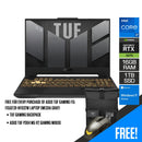 ASUS TUF Gaming F15 FX507ZR-HF032W Laptop (Mecha Gray) | 15.6 FHD | i7-12700H | 16GB DDR5 | 1TB SSD | RTX 3070 | Windows 11 Home | TUF Gaming Backpack | ASUS TUF P304 M5 V2 Gaming Mouse - DataBlitz