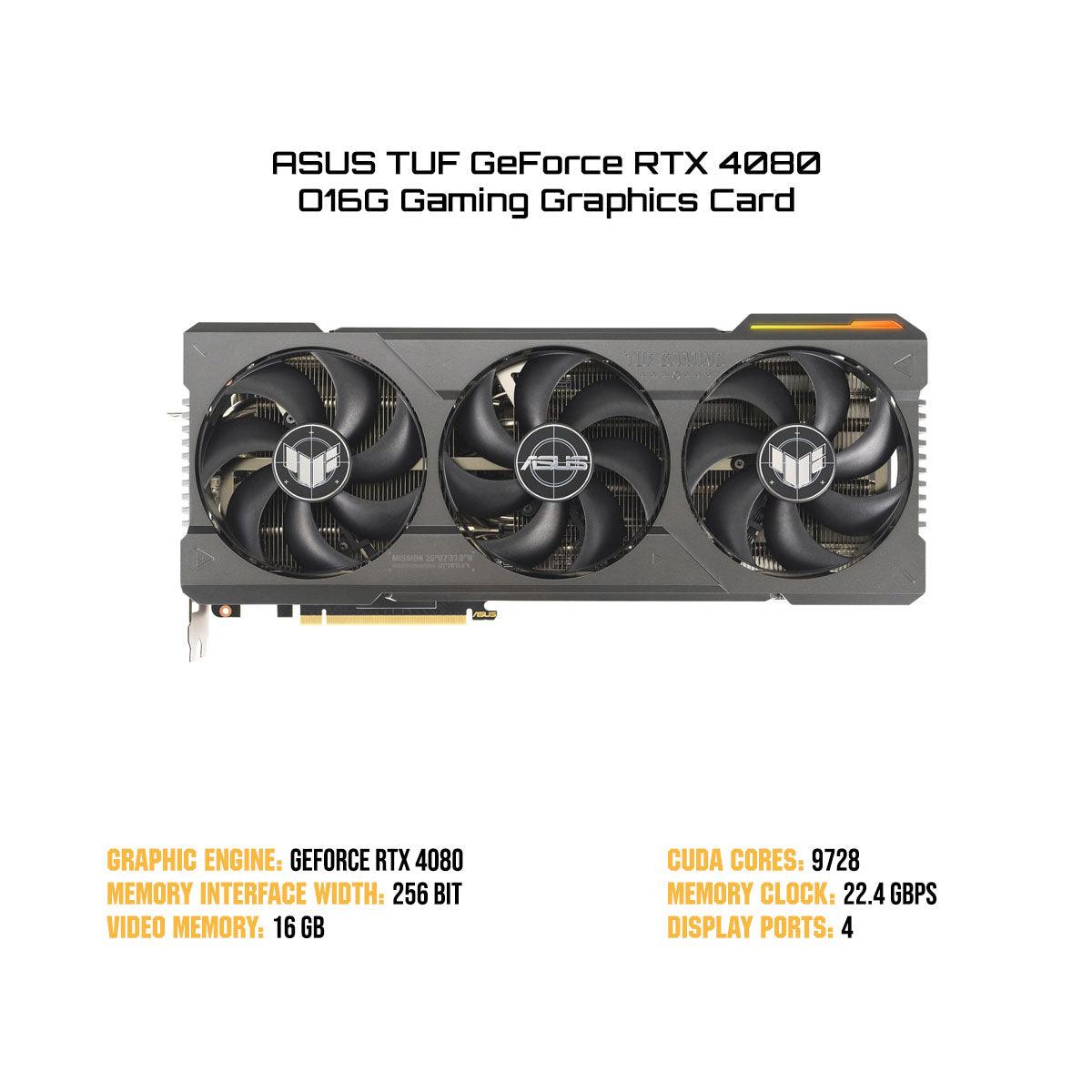 ASUS TUF GeForce RTX 4080 O16G Gaming Graphics Card - DataBlitz