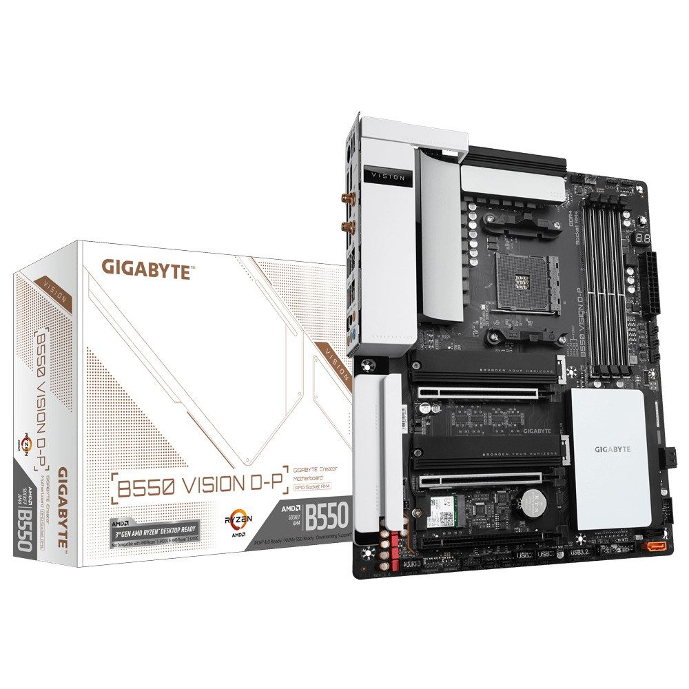 GIGABYTE B550 VISION D-P ATX Motherboard - DataBlitz