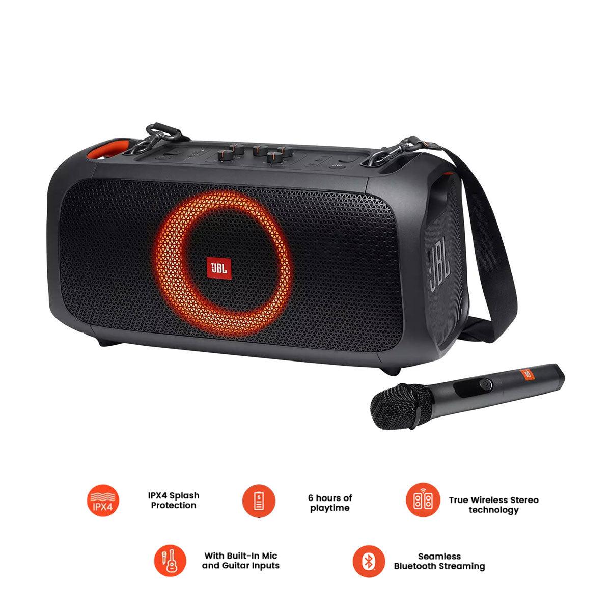JBL Partybox On-The-Go Portable Party Speaker (Black) - DataBlitz