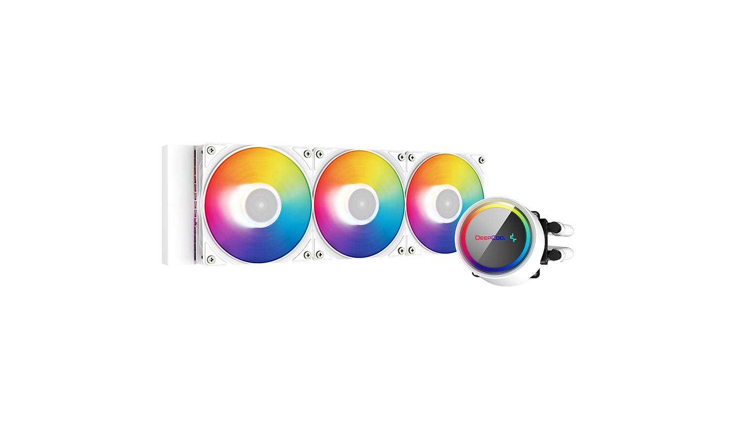Deepcool GAMMAXX L360 A-RGB WH 360MM Liquid CPU Cooler (White) (DP-H12CF-GL360-ARGB-WH)+Deepcool LGA1700 Mounting Bracket Kit - DataBlitz