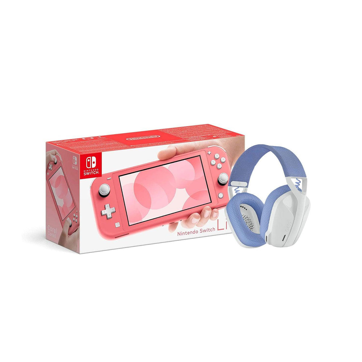 LOGITECH G435 LIGHTSPEED WIRELESS GAMING HEADSET (WHITE) + NINTENDO SWITCH CONSOLE (Lite, Refresh, OLED) - DataBlitz