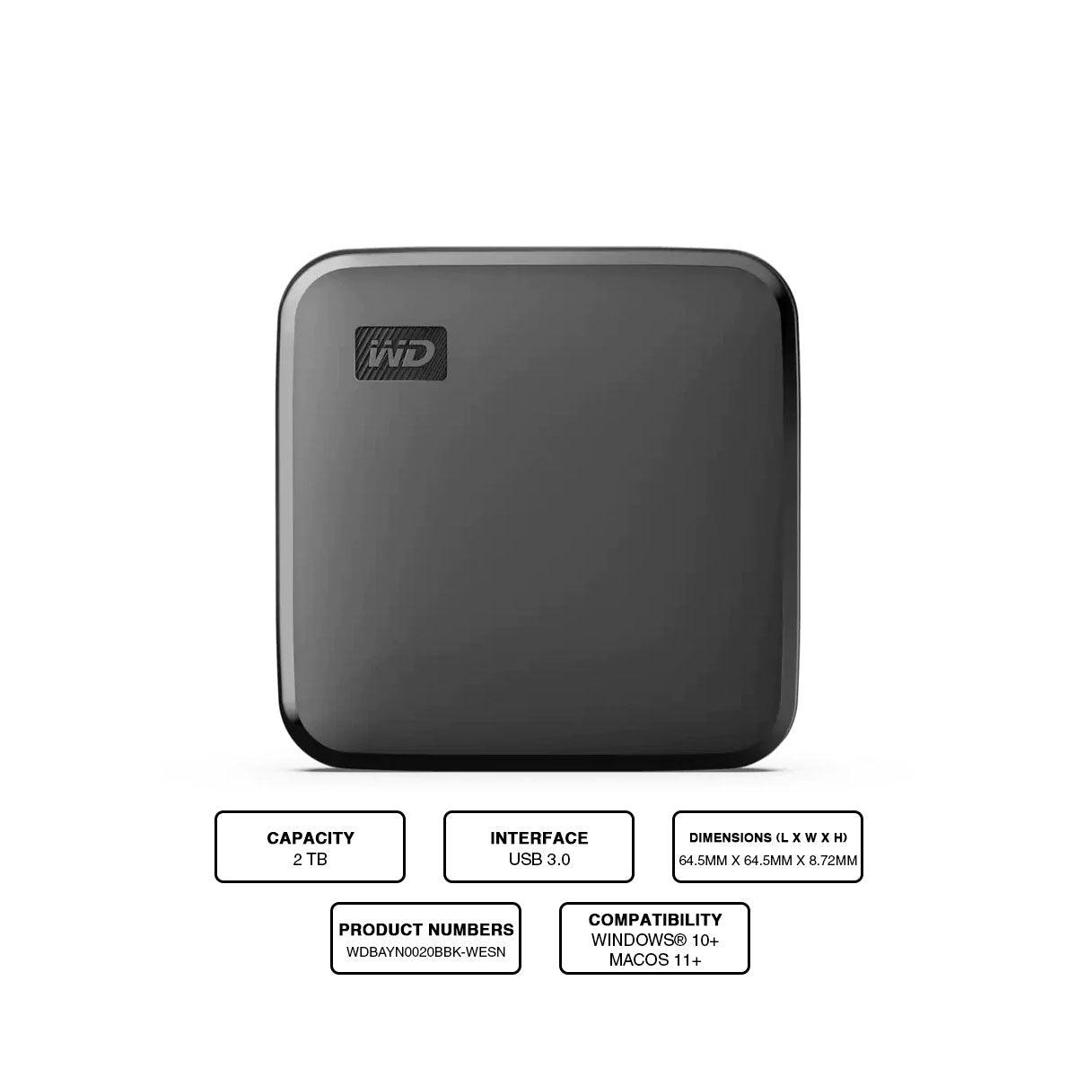 WD Elements SE 2TB Portable External SSD - DataBlitz