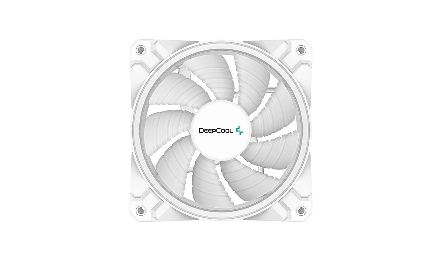 Deepcool CF120 Plus WH 3-in-1 Duo-Ring Addressable RGB Fan (White) (DP-F12-AR-CF120P-WH-3P) - DataBlitz