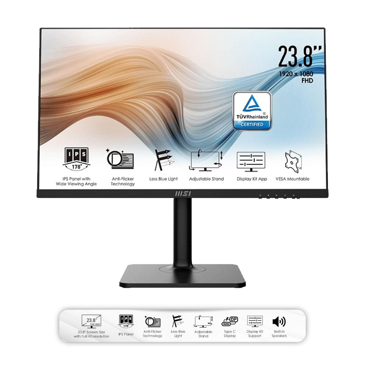 MSI Modern MD241P 23.8” FHD Business & Productivity Monitor - DataBlitz