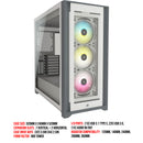 Corsair iCue 5000X RGB Tempered Glass Mid-Tower ATX PC Smart Case