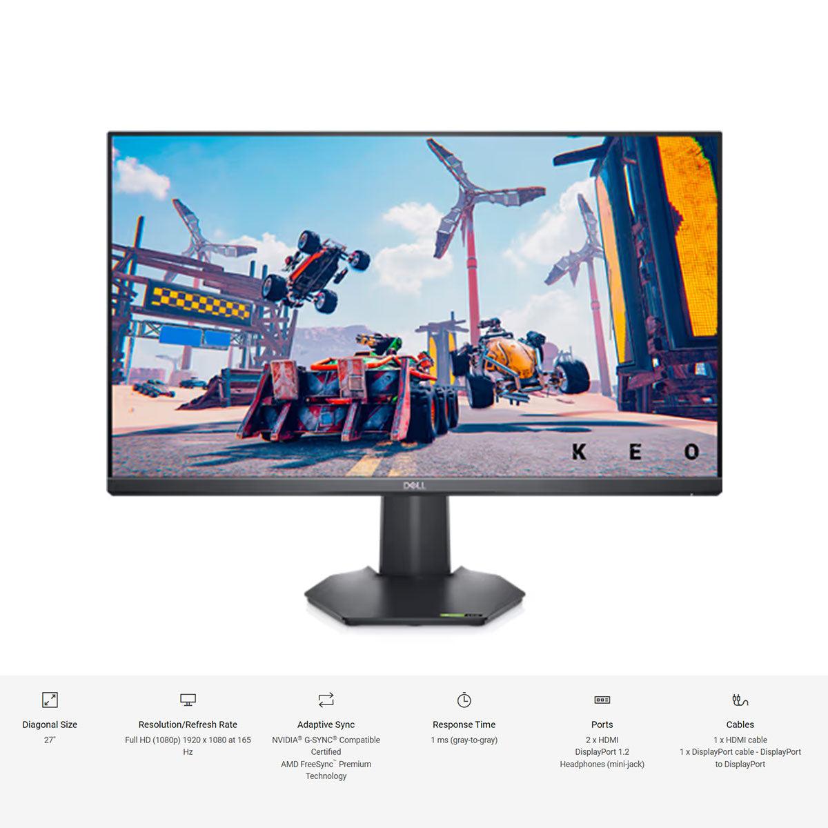  Dell 144Hz Gaming 27 Inch Curved Monitor with FHD (1920 x 1080)  Display, Nvidia G-Sync and AMD FreeSync HDMI, DisplayPort, VESA Certified,  Gray - S2721HGF : Electronics