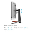 BenQ Mobiuz EX2710R 27" QHD 1MS 165HZ 1000R Curved Gaming Monitor