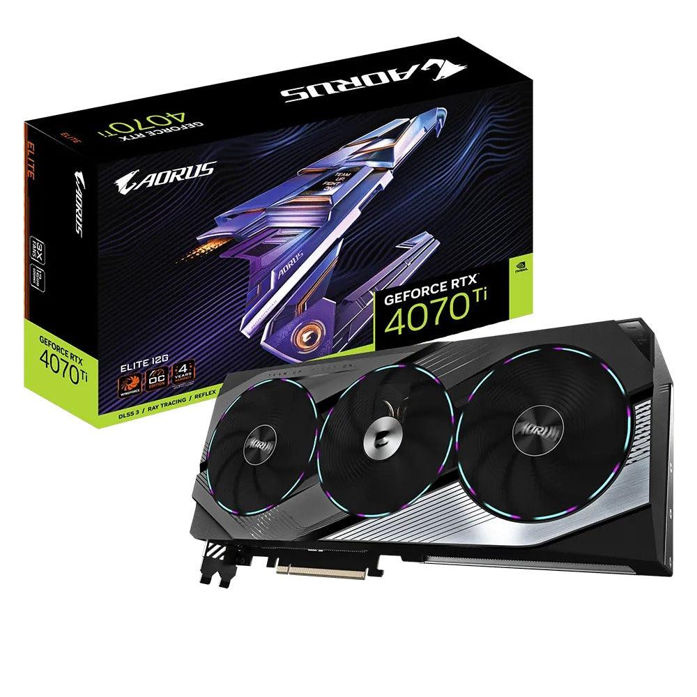 Gigabyte Aorus GeForce RTX 4070 Ti Elite 12G GDDR6X Graphics Card - DataBlitz