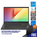 ASUS VIVOBOOK 15 OLED K513EA-L11108TS LAPTOP (INDIE BLACK) | 15.6" FHD | i5-1135G7 | 8GB DDR4 | 512GB SSD | IRIS XE | WIN10 + MS OFFICE HOME & STUDENT 2019 + ASUS NEREUS BACKPACK (BLACK) - DataBlitz