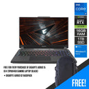 GIGABYTE AORUS 15 XE4-73PHB14GH GAMING LAPTOP (BLACK) | 15.6" QHD | i7-12700H | 16GB DDR4 | 1TB SSD | RTX 3070 TI | WIN11 + GIGABYTE AORUS G2 BACKPACK - DataBlitz