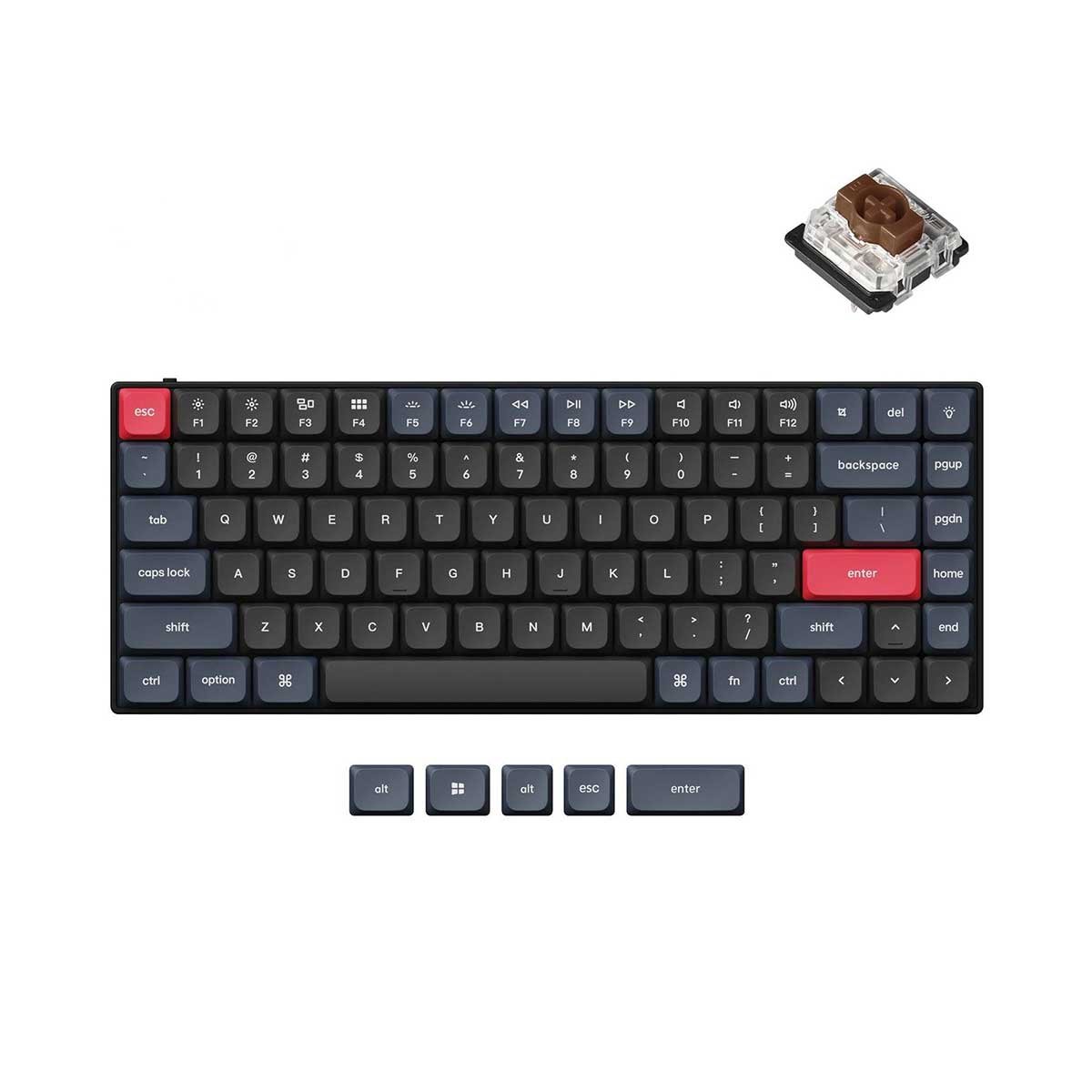 Keychron S1 QMK Custom Mechanical RGB Backlight Keyboard (Brown Switch) (S1B3)