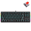 E-YOOSO K-620 Single Light With RGB Side Light 87 Keys Mechanical Keyboard Black (Red Switch) - DataBlitz