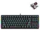 E-YOOSO K-620 Single Light With RGB Side Light 87 Keys Mechanical Keyboard Black (Brown Switch) - DataBlitz