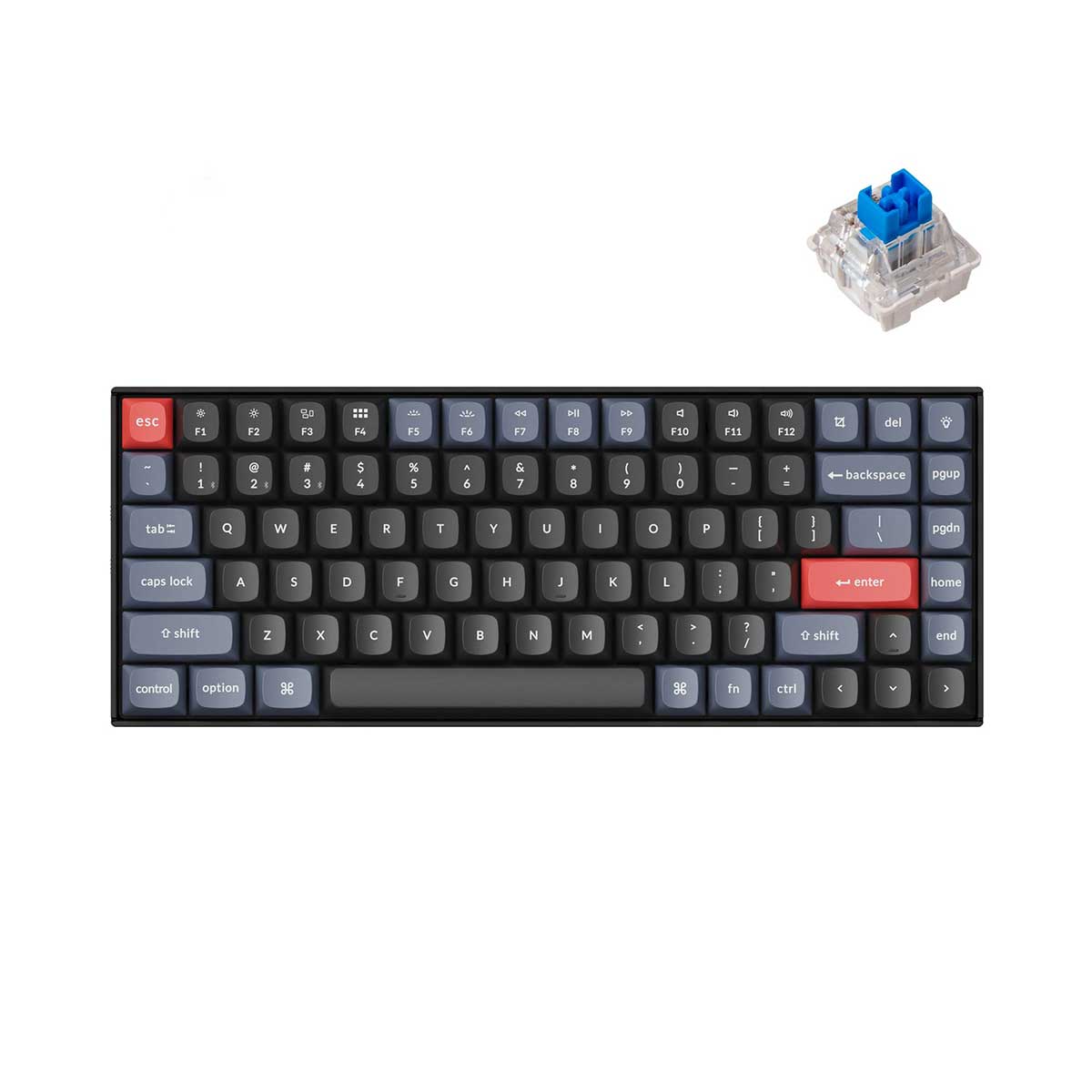 Keychron K2 Pro QMK/Via Hot-Swappable White Backlight Wireless Mechanical Keyboard (K Pro Mechanical Blue Switch) (K2P-G2)
