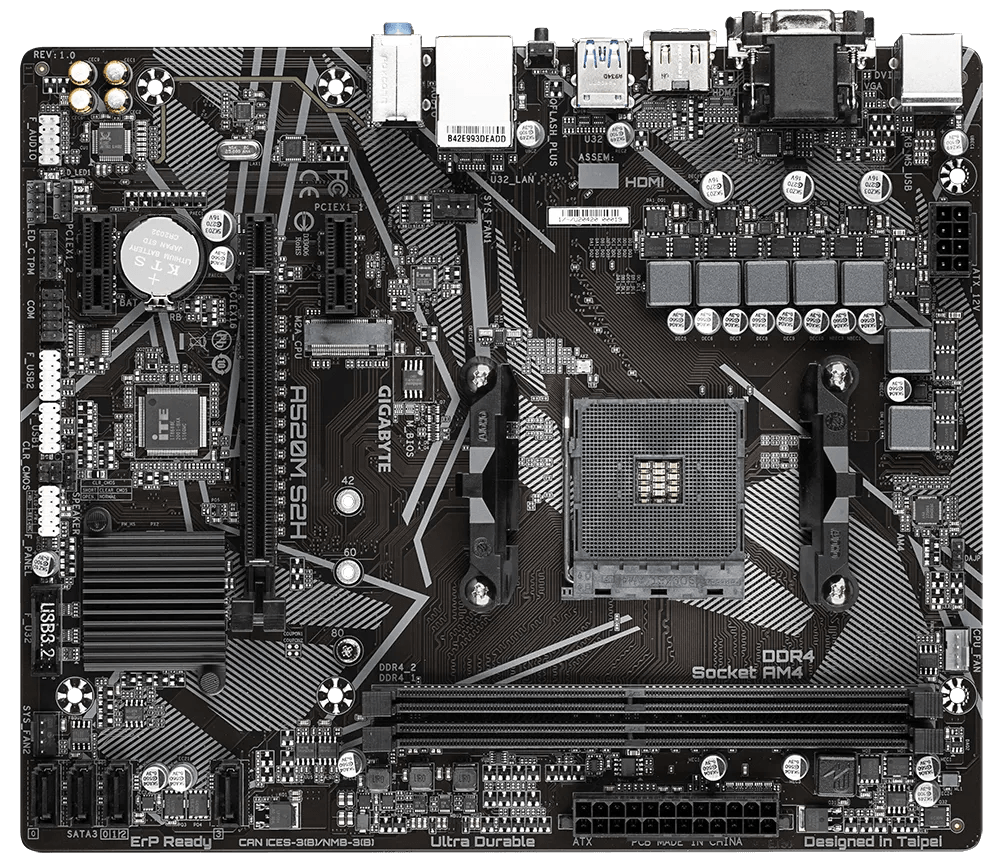 GIGABYTE A520M S2H Ultra Durable Motherboard - DataBlitz