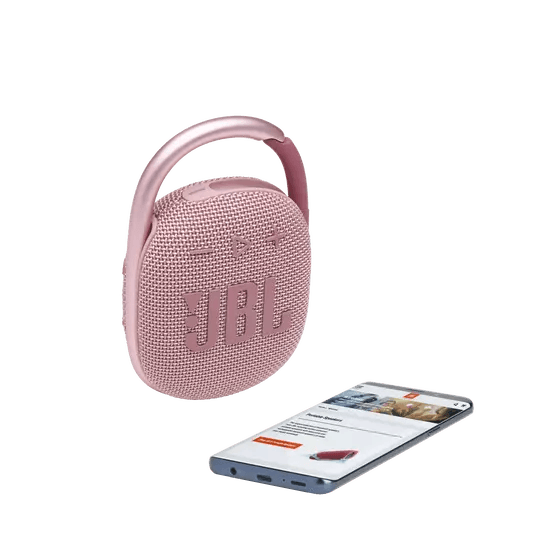 JBL CLIP 4 WATERPROOF BLUETOOTH WIRELESS SPEAKER (PINK) - DataBlitz
