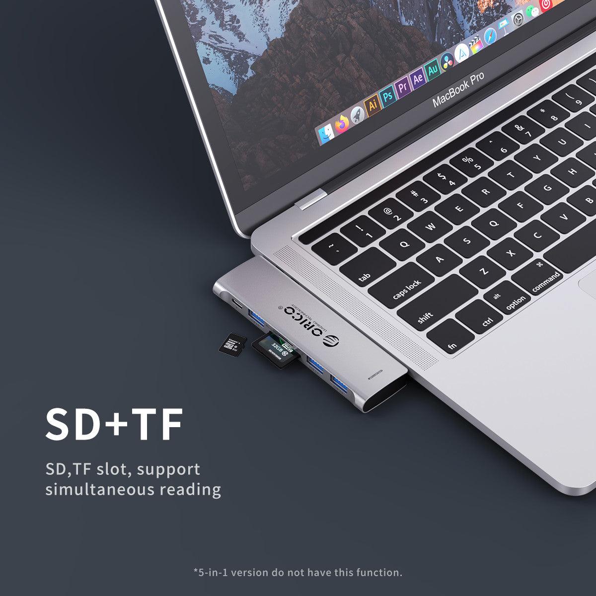 ORICO Type-C 8-IN-1 Multi-Function Adapter (Grey) (2CT-8HR) - DataBlitz