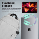 Promate Birger 15.6" Comfortstyle Laptop Backpack With Large Compartments (Grey)