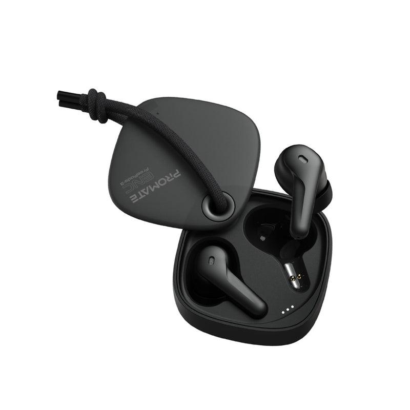 Promate Freepods-3 High Definition ENC Earphones With Intellitouch (Black) - DataBlitz