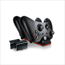 XBOXONE S DUAL CHARGING DOCK FOR XB1 S WIRELESS CONTROLLER (DOBE) TYX-697 (BLK) - DataBlitz