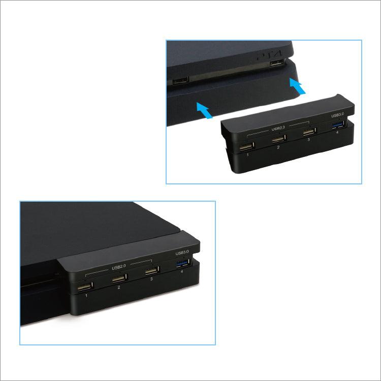 DOBE PS4 SLIM HUB BLACK FOR PS4 SLIM GAMING CONSOLE (TP4-821) - DataBlitz