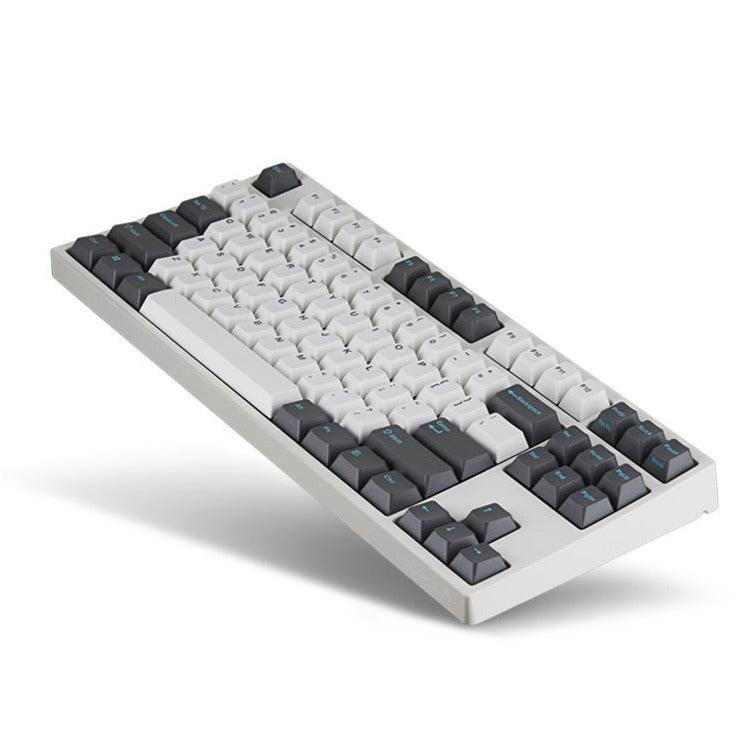 LEOPOLD 87-KEYS MECHANICAL KEYBOARD TWO-TONE WHITE/GRAY KEYCAP (SILVER SWITCH) (FC750RV/EWDPD) - DataBlitz