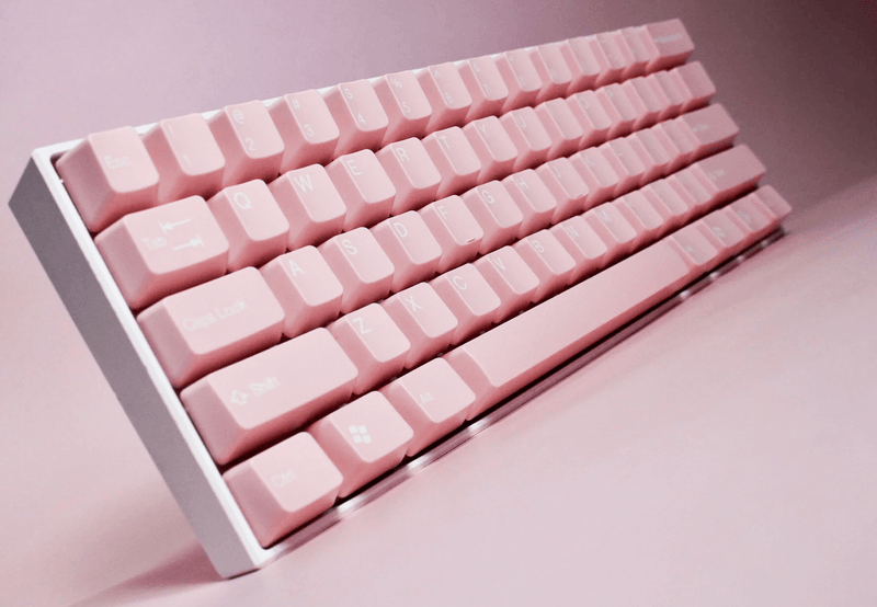 TAIHAO DOUBLE SHOT ABS KEYCAPS SET FOR CHERRY MX SWITCH (104-KEYS) (PINK LOVE) (C01PK101) - DataBlitz