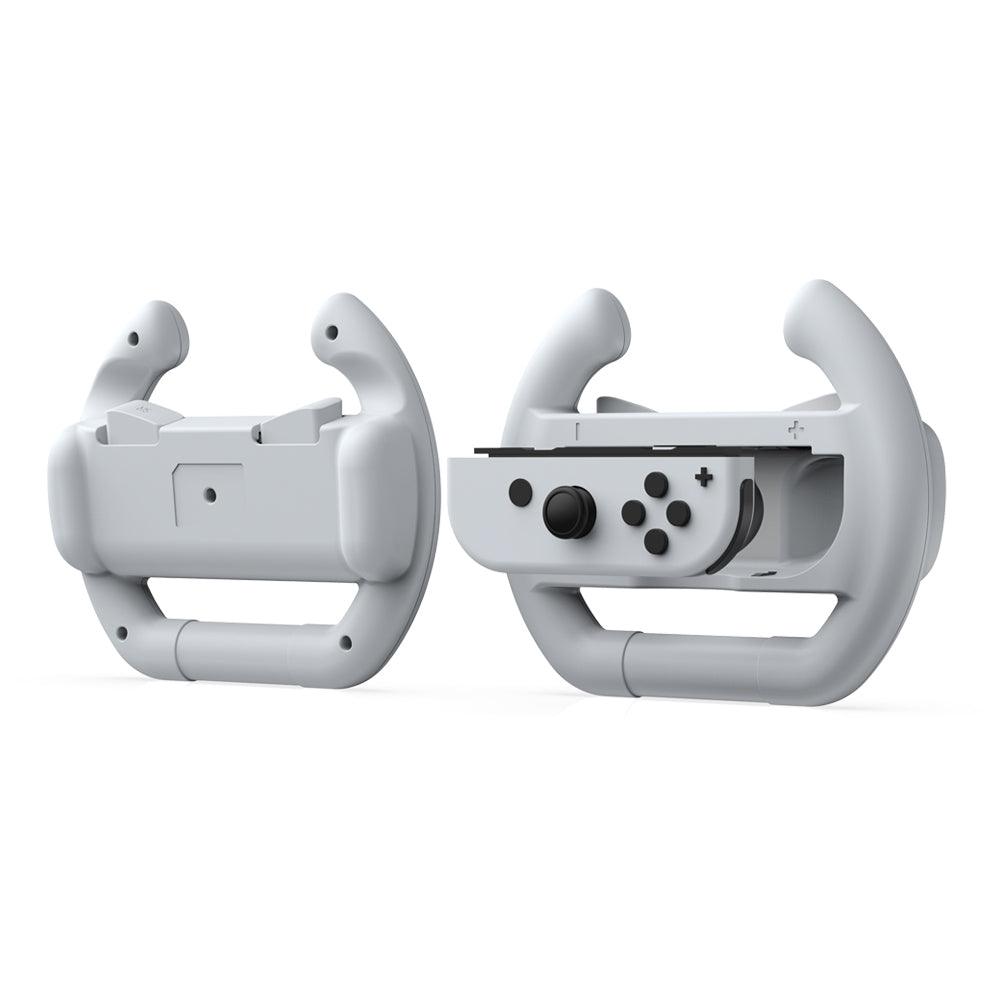 DOBE NSW RACING WHEEL CONTROLLER FOR LEFT & RIGHT JOYPADS WHITE (TNS-852B) - DataBlitz