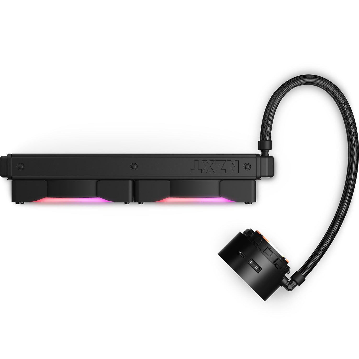 NZXT Kraken Z63 RGB 280mm Liquid Cooler With LCD Display (Matte Black) (RL-KRZ63-R1) + NZXT KRAKEN LGA 1700 Bracket Kit - DataBlitz