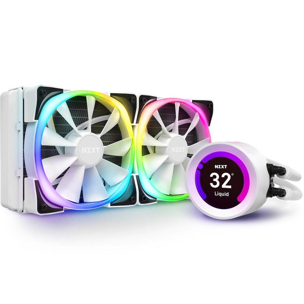 NZXT Kraken Z53 RGB 240MM Liquid Cooler With LCD Display (Matte White) (RL-KRZ53-RW) + NZXT Kraken LGA 1700 Bracket Kit - DataBlitz