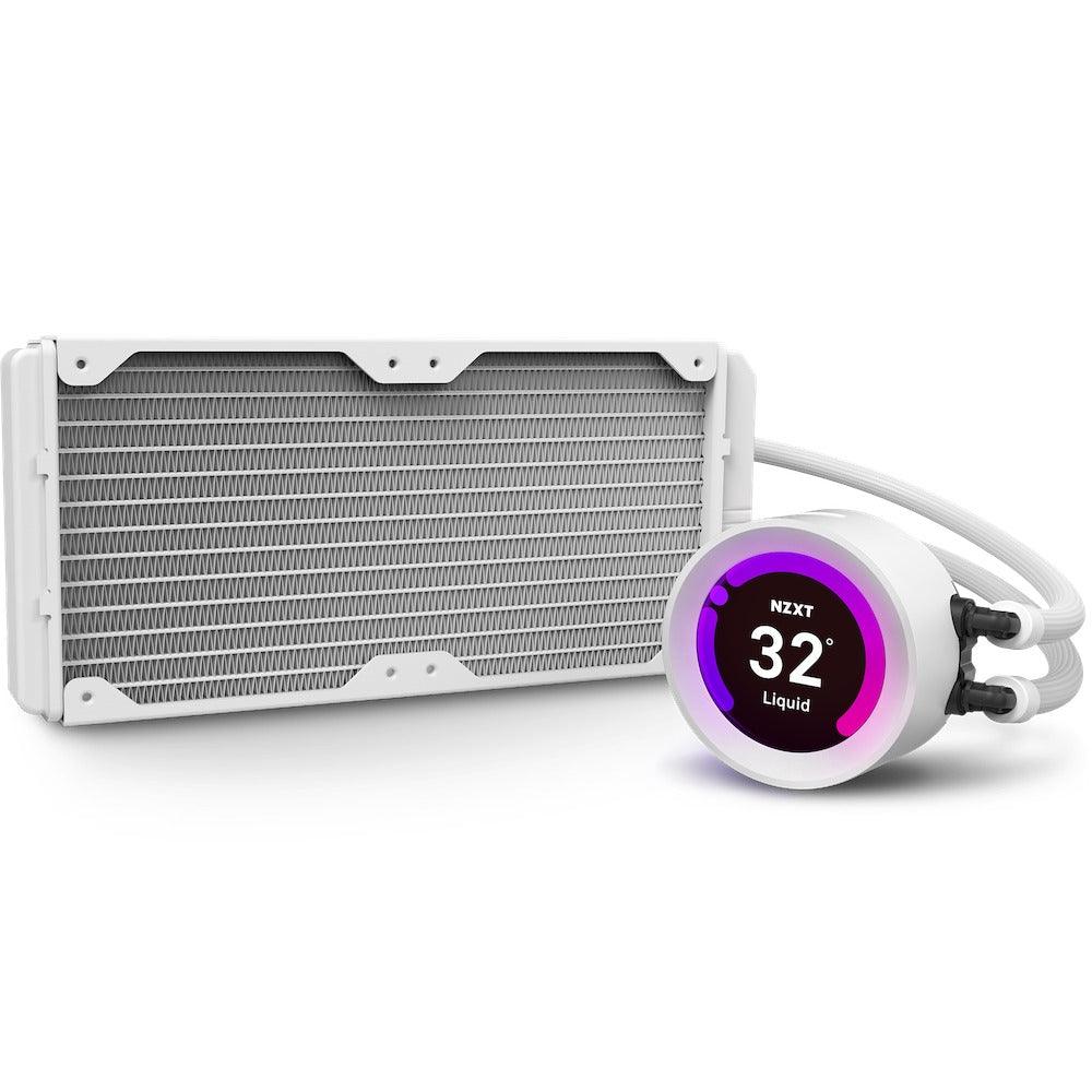 NZXT Kraken Z53 RGB 240MM Liquid Cooler With LCD Display (Matte White) (RL-KRZ53-RW) + NZXT Kraken LGA 1700 Bracket Kit - DataBlitz