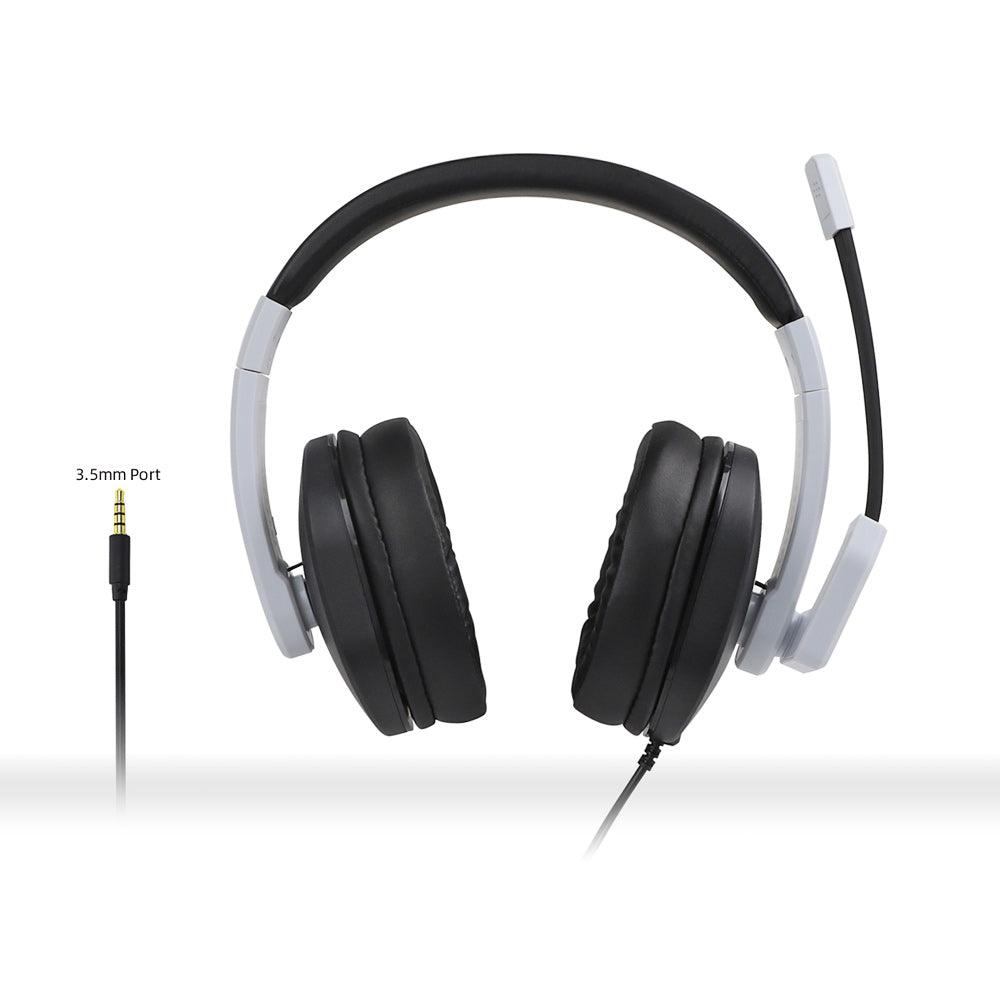 DOBE PS5 Stereo Headphone For P-S/X-B/N-S/PC (Black/White) (TY-1802) - DataBlitz