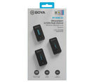 BOYA BY-XM6-S2 ULTRA COMPACT 2.4GHZ DUAL-CHANNEL WIRELESS MICROPHONE SYSTEM - DataBlitz