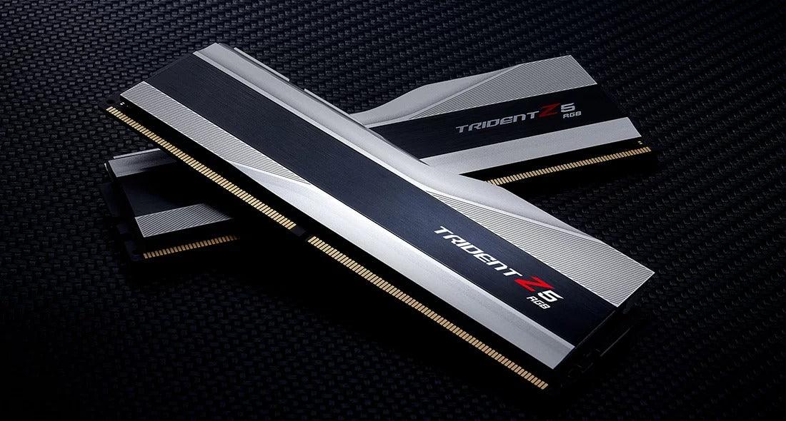 G.SKILL Trident Z5 RGB 32GB (2 x 16GB) DDR5-6000 Memory (Silver) (F5-6000J3636F16GX2-TZ5RS) - DataBlitz